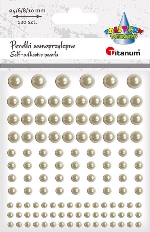 Perełki Titanum Craft-Fun Series samoprzylepne biały perłowy (56941) Perełki Titanum Craft-Fun Series samoprzylepne biały perłowy (56941)