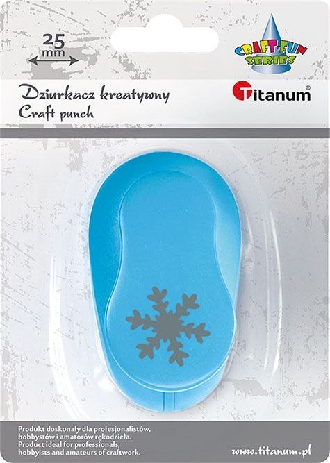 Dziurkacz ozdobny Titanum Craft-Fun Series 25mm płatek śniegu (T-8810-13e) Dziurkacz ozdobny Titanum Craft-Fun Series 25mm płatek śniegu (T-8810-13e)
