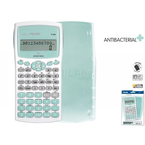 Kalkulator kieszonkowy Milan Antibacterial (159110IBGGRBL) Kalkulator kieszonkowy Milan Antibacterial (159110IBGGRBL)