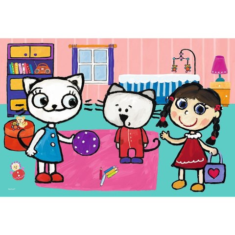 Puzzle Trefl Kicia Kocia z przyjaciółmi 60 el. (17343) Puzzle Trefl Kicia Kocia z przyjaciółmi 60 el. (17343)