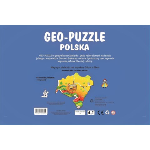 Puzzle (nd) geo puzzle Polska 25 el. Puzzle (nd) geo puzzle Polska 25 el.