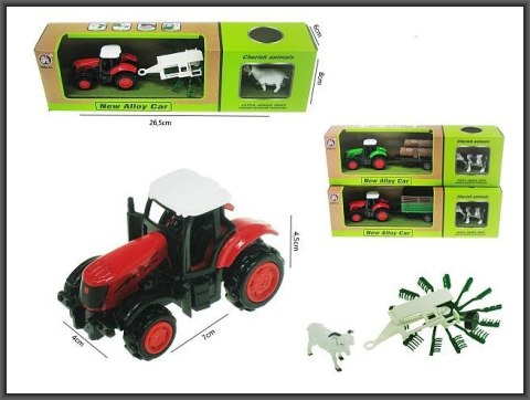 Traktor Hipo z przyczepą 16cm i zwierzakiem (H13521) Traktor Hipo z przyczepą 16cm i zwierzakiem (H13521)