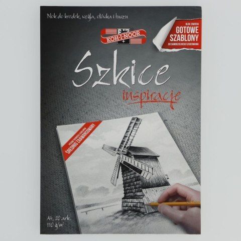Blok artystyczny Koh-I-Noor A4 110g 20k Blok artystyczny Koh-I-Noor A4 110g 20k