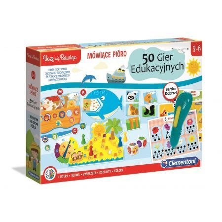 Gra edukacyjna Clementoni Mówiące pióro 50 gier (CLM50650) Gra edukacyjna Clementoni Mówiące pióro 50 gier (CLM50650)