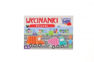 Książeczka edukacyjna Zielona Sowa Wycinanki. Pojazdy
