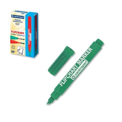 Marker do papieru Centropen 8560, zielony 1,0-4,6mm ścięta końcówka Marker do papieru Centropen 8560, zielony 1,0-4,6mm ścięta końcówka