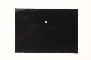 Teczka plastikowa na zatrzask koperta pp na zatrzask 5903242103735 A4 czarny Tetis (BT611-V czarna)