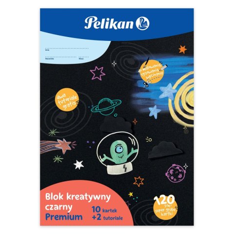 Blok rysunkowy Pelikan kreatywny premium czarny A4 czarny 10k (9589037) Blok rysunkowy Pelikan kreatywny premium czarny A4 czarny 10k (9589037)