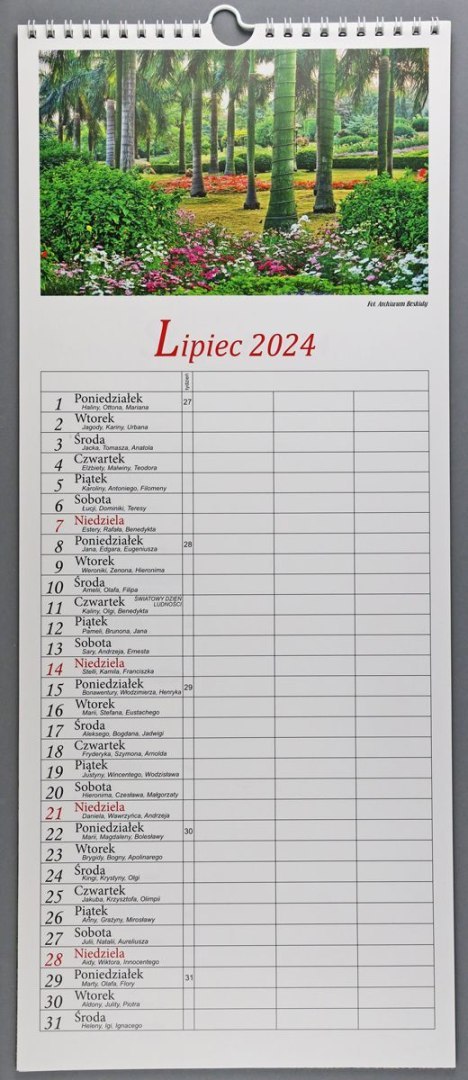 Kalendarz ścienny Beskidy wieloplanszowy 220mm x 500mm Kalendarz ścienny Beskidy wieloplanszowy 220mm x 500mm