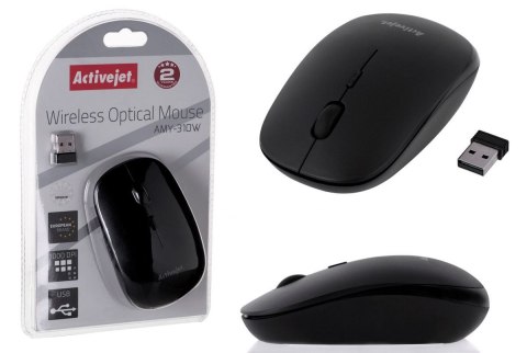 Mysz Activejet AMY-310W czarny (PERACJMYS0028) Mysz Activejet AMY-310W czarny (PERACJMYS0028)