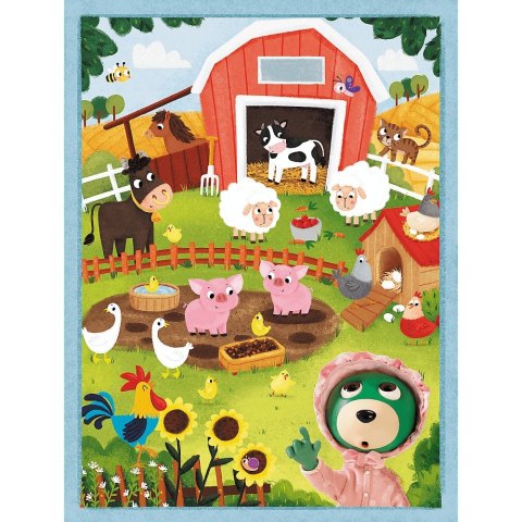 Puzzle Trefl Baby MAXI 2x10 Bobaski i Miś (43000) Puzzle Trefl Baby MAXI 2x10 Bobaski i Miś (43000)