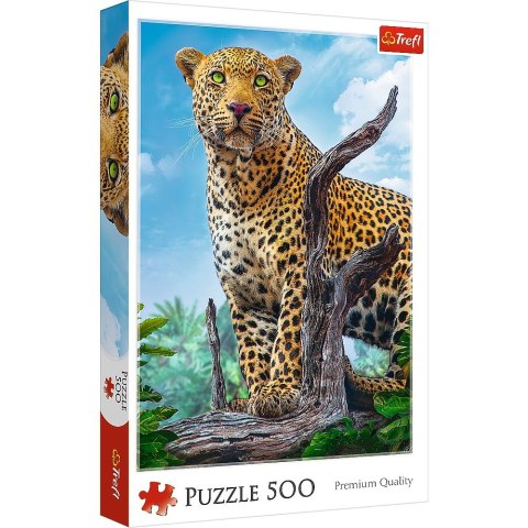 Puzzle Trefl dziki lampart 500 el. (37332) Puzzle Trefl dziki lampart 500 el. (37332)