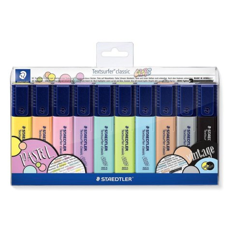 Zakreślacz Staedtler Classic Colors/ Vintage, mix 1-5mm (S364 CWP10) Zakreślacz Staedtler Classic Colors/ Vintage, mix 1-5mm (S364 CWP10)