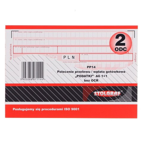 Druk samokopiujący Stolgraf A6 100k. (PP14) Druk samokopiujący Stolgraf A6 100k. (PP14)