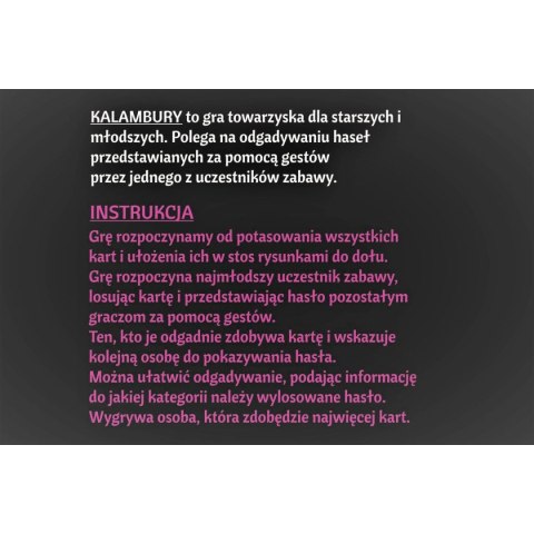 Gra karciana Abino kalambury Gra karciana Abino kalambury