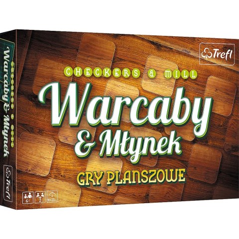 Gra planszowa Trefl Warcaby/Młynek klasyczne 01681 Warcaby / Młynek (01681) Gra planszowa Trefl Warcaby/Młynek klasyczne 01681 Warcaby / Młynek (01681)