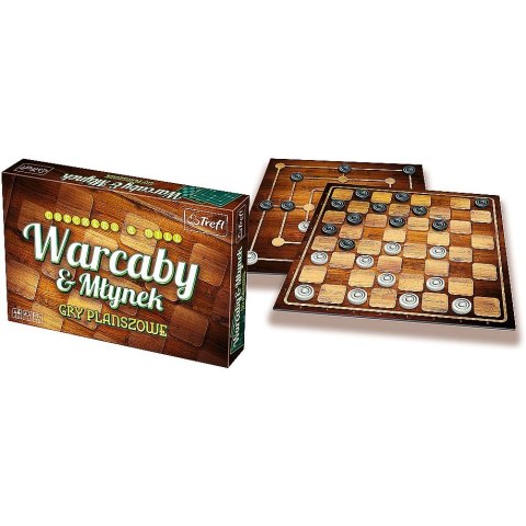Gra planszowa Trefl Warcaby/Młynek klasyczne 01681 Warcaby / Młynek (01681) Gra planszowa Trefl Warcaby/Młynek klasyczne 01681 Warcaby / Młynek (01681)