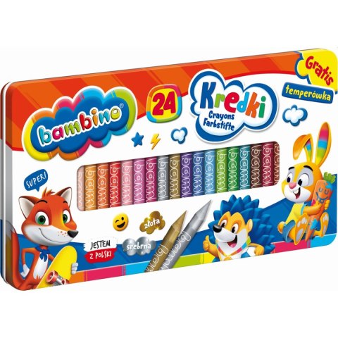 Kredki ołówkowe St.Majewski Bambino 24 kol. Kredki ołówkowe St.Majewski Bambino 24 kol.