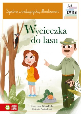 Książeczka edukacyjna Zielona Sowa Już czytam Montessori. Wycieczka do lasu