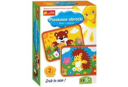 Zestaw kreatywny do składania Ranok Creative PIASKOWE OBRAZKI MIŚ I JEŻYK (03583) Zestaw kreatywny do składania Ranok Creative PIASKOWE OBRAZKI MIŚ I JEŻYK (03583)