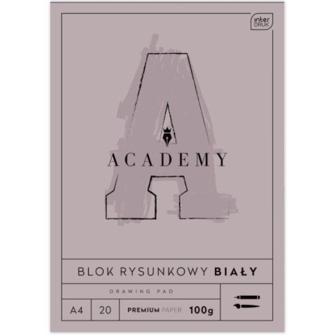 Blok rysunkowy ACADEMY A4 /20 100g A4 biały 100g 20k (5902277331700) Blok rysunkowy ACADEMY A4 /20 100g A4 biały 100g 20k (5902277331700)