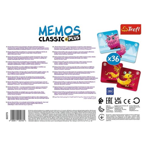 Gra pamięciowa Trefl Memos Classic & Plus, Cute Monsters (02273) Gra pamięciowa Trefl Memos Classic & Plus, Cute Monsters (02273)