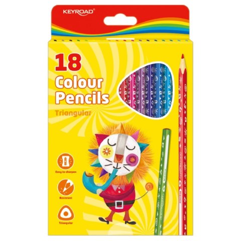 Kredki ołówkowe Keyroad 18 kol. (KR971275) Kredki ołówkowe Keyroad 18 kol. (KR971275)