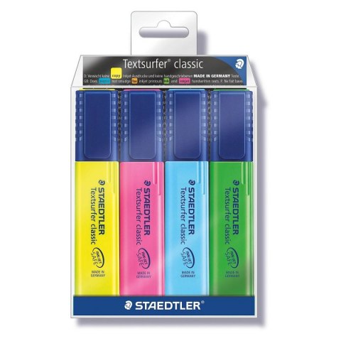 Zakreślacz Staedtler 4 kolory, mix 1,0-5,0mm (364WP4h) Zakreślacz Staedtler 4 kolory, mix 1,0-5,0mm (364WP4h)