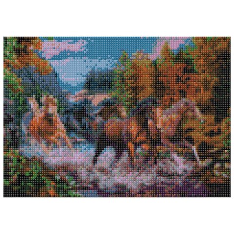 Zestaw kreatywny Flamingo Line Diamentowa mozaika 30x40cm Konie 8 (TBS01393-03) Zestaw kreatywny Flamingo Line Diamentowa mozaika 30x40cm Konie 8 (TBS01393-03)