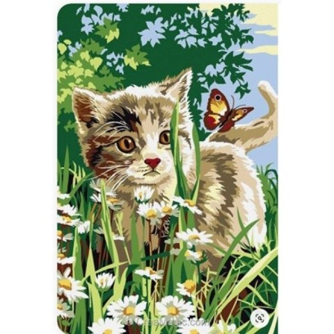 Zestaw kreatywny Norimpex malowanie po numerach - kotek z motylkiem 30x40cm (NO-1007590) Zestaw kreatywny Norimpex malowanie po numerach - kotek z motylkiem 30x40cm (NO-1007590)