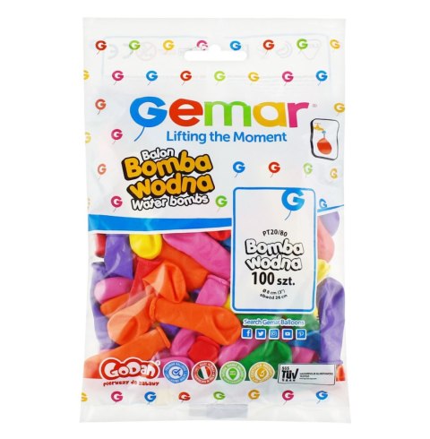Balon wodny Godan BALONY WODNE 80mm 3cal 100 szt (PT/20) Balon wodny Godan BALONY WODNE 80mm 3cal 100 szt (PT/20)