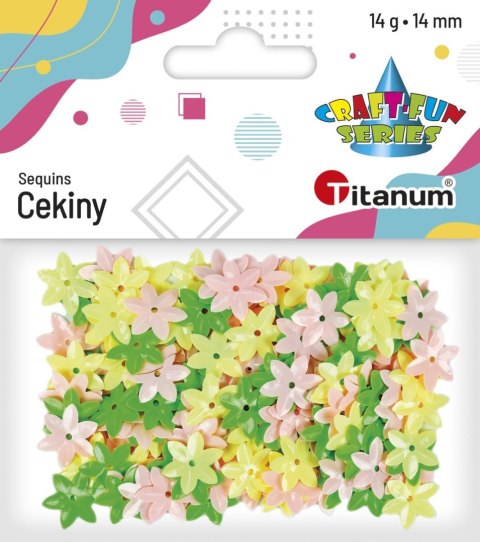 Cekiny Titanum Craft-Fun Series kwiatki mix 14g (CK053) Cekiny Titanum Craft-Fun Series kwiatki mix 14g (CK053)