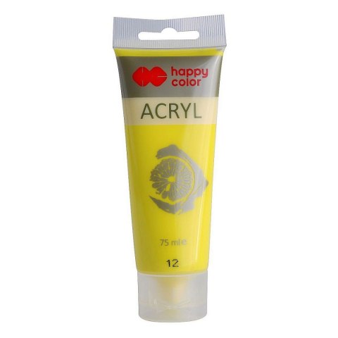 Farba akrylowa Happy Color CYTRYNOWA kolor: żółta 75ml (HA 7370 0075-12) Farba akrylowa Happy Color CYTRYNOWA kolor: żółta 75ml (HA 7370 0075-12)