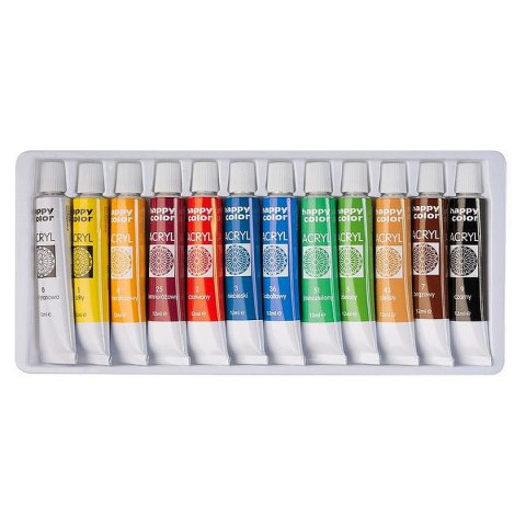 Farba akrylowa Happy Color Happy Color kolor: mix 12ml (HA 7370 0012-K12) Farba akrylowa Happy Color Happy Color kolor: mix 12ml (HA 7370 0012-K12)