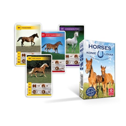 Karty Cartamundi Kwartet Konie (1289000499) 32 sztuk Karty Cartamundi Kwartet Konie (1289000499) 32 sztuk