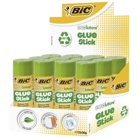 Klej w sztyfcie Bic Ecolutions 36g 36g (905511) Klej w sztyfcie Bic Ecolutions 36g 36g (905511)