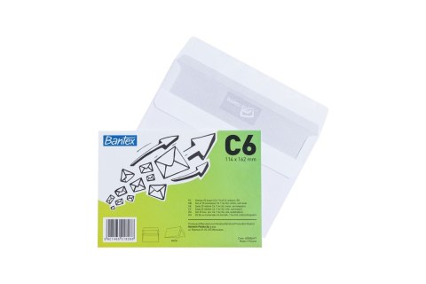 Koperta Bantex SK C6 biały (400085697) 25 sztuk Koperta Bantex SK C6 biały (400085697) 25 sztuk