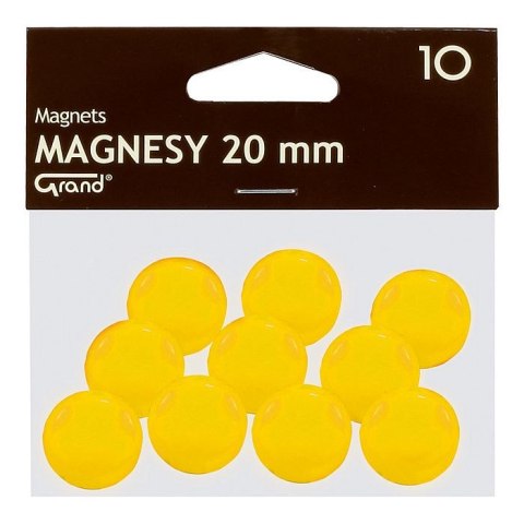 Magnes Grand żółty śr. 20mm (130-1691) 10 sztuk Magnes Grand żółty śr. 20mm (130-1691) 10 sztuk
