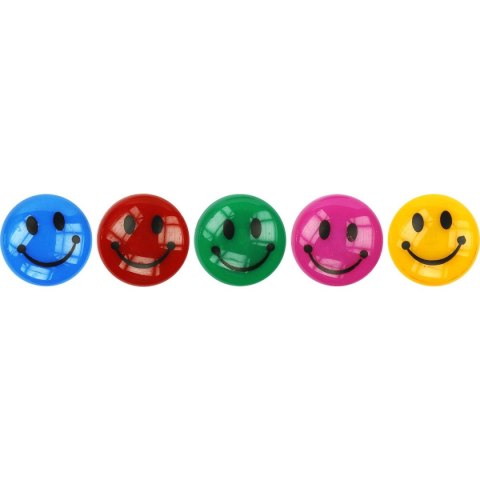 Magnes Titanum smiley okrągły mix śr. 29mm (T-025051) 10 sztuk Magnes Titanum smiley okrągły mix śr. 29mm (T-025051) 10 sztuk