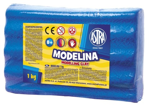 Modelina Astra 1 kol. niebieska 1000g Modelina Astra 1 kol. niebieska 1000g