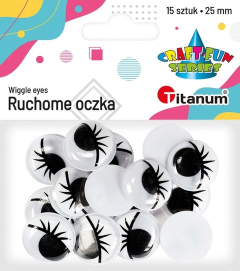 Oczka Titanum Craft-Fun Series 15 szt (ORZ008) Oczka Titanum Craft-Fun Series 15 szt (ORZ008)