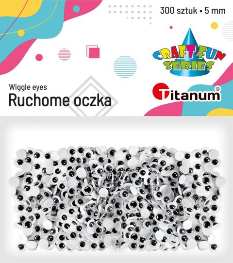 Oczka Titanum Craft-Fun Series 5mm 300 szt (O001) Oczka Titanum Craft-Fun Series 5mm 300 szt (O001)