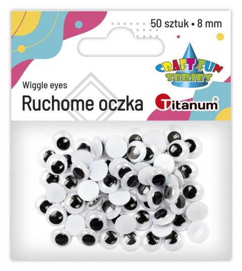 Oczy Titanum Craft-Fun Series ruchome 8mm Oczy Titanum Craft-Fun Series ruchome 8mm