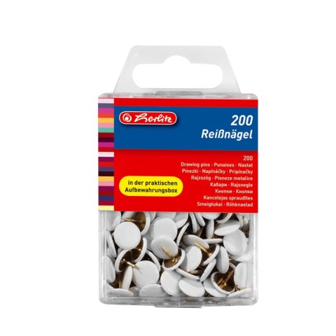 Pinezki Herlitz kolor: biały 200 szt (8770158) Pinezki Herlitz kolor: biały 200 szt (8770158)