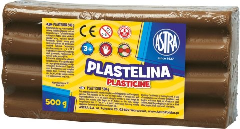 Plastelina Astra 1 kol. brązowa 500g Plastelina Astra 1 kol. brązowa 500g