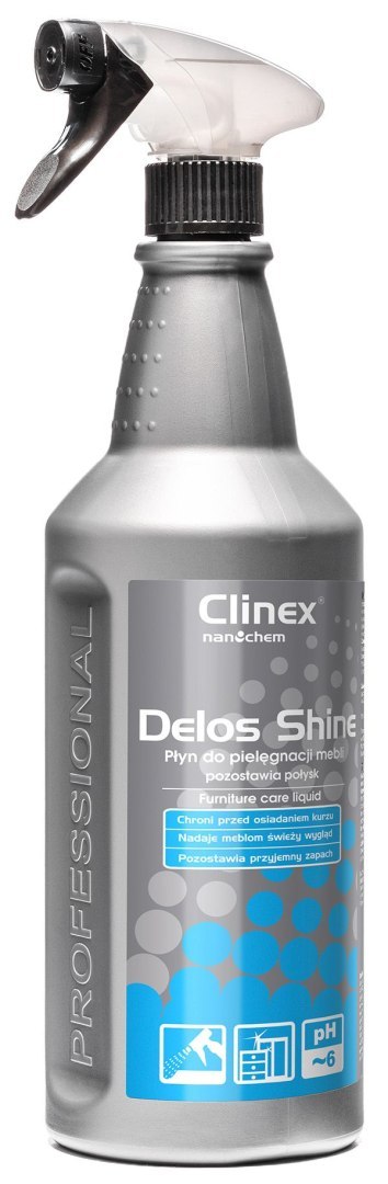 Płyn do pielęgnacji mebli Clinex Delos Shine 1l (77-145) Płyn do pielęgnacji mebli Clinex Delos Shine 1l (77-145)