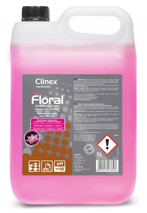Płyn do podłóg Clinex Floral Ocean 5000ml (77-894) Płyn do podłóg Clinex Floral Ocean 5000ml (77-894)