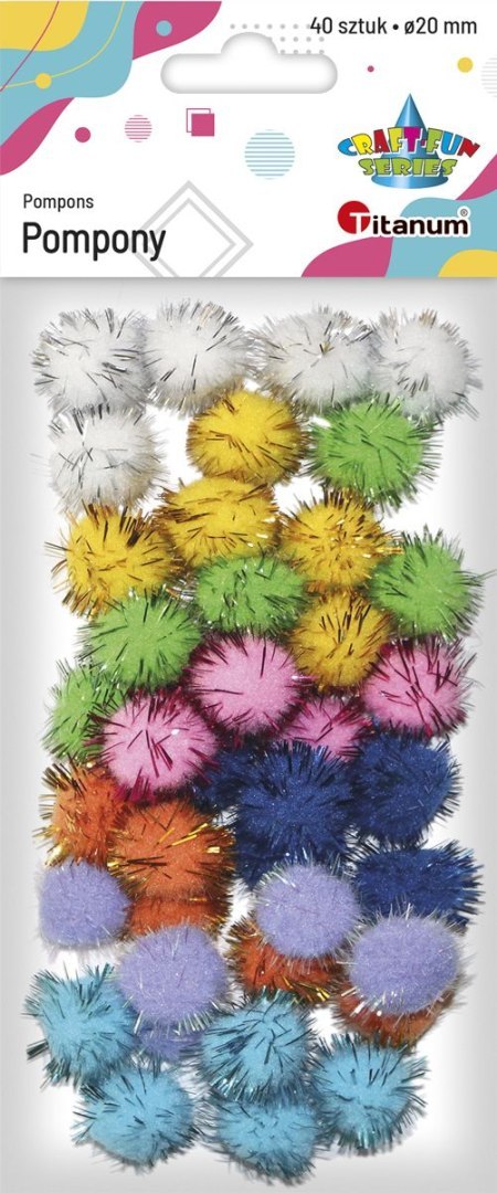 Pompony Titanum Craft-Fun Series mix 40 szt (282822) Pompony Titanum Craft-Fun Series mix 40 szt (282822)