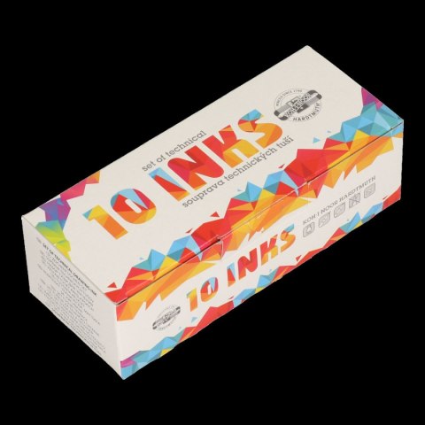 Tusz kreślarski Koh-I-Noor MIX KOLORÓW kolor: mix 20ml Tusz kreślarski Koh-I-Noor MIX KOLORÓW kolor: mix 20ml
