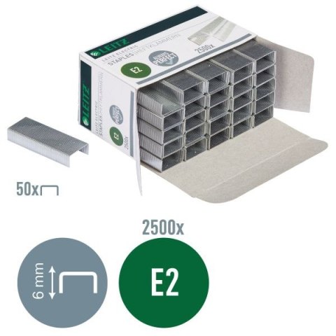 Zszywki e2 Leitz do zszywaczy elektrycznych NS 20E 2500 szt (55690000) Zszywki e2 Leitz do zszywaczy elektrycznych NS 20E 2500 szt (55690000)